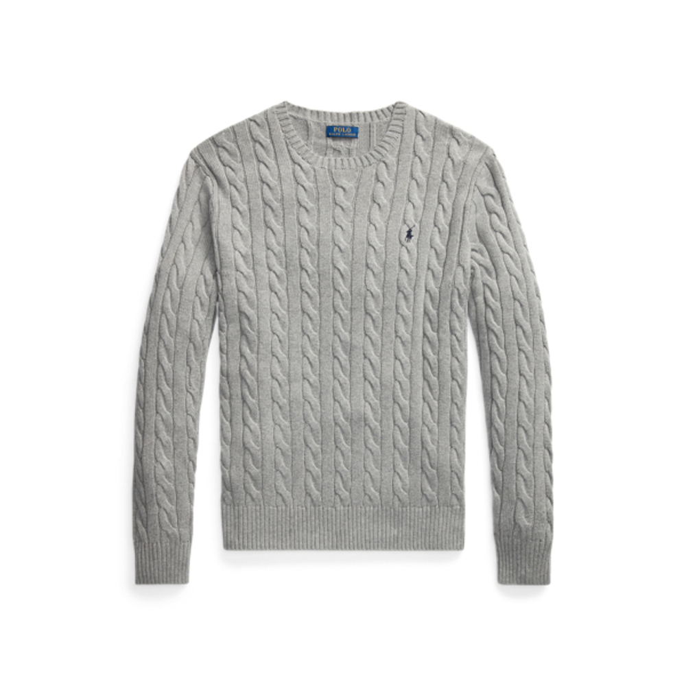Cable-Knit Cotton Sweater
